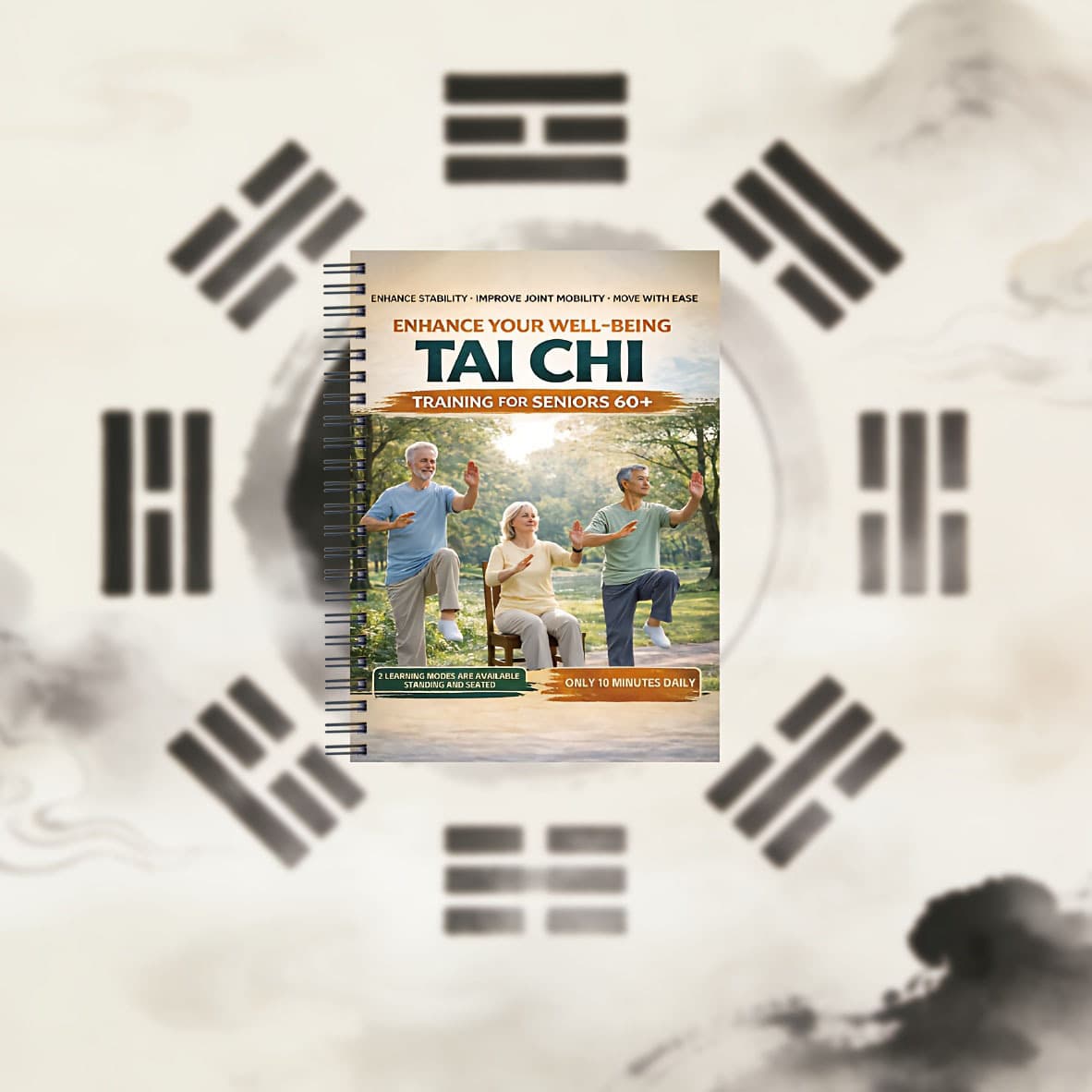 Cross-border trade Tai Chi for Seniors Journal Walking Tai Chi 28-day plan 10 per day