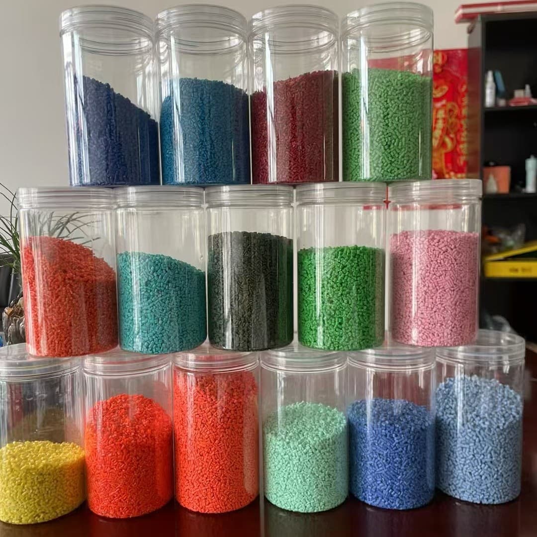 High-impact HIPS granule recycled material, natural white, light white, and ultra-white HIPS granules.