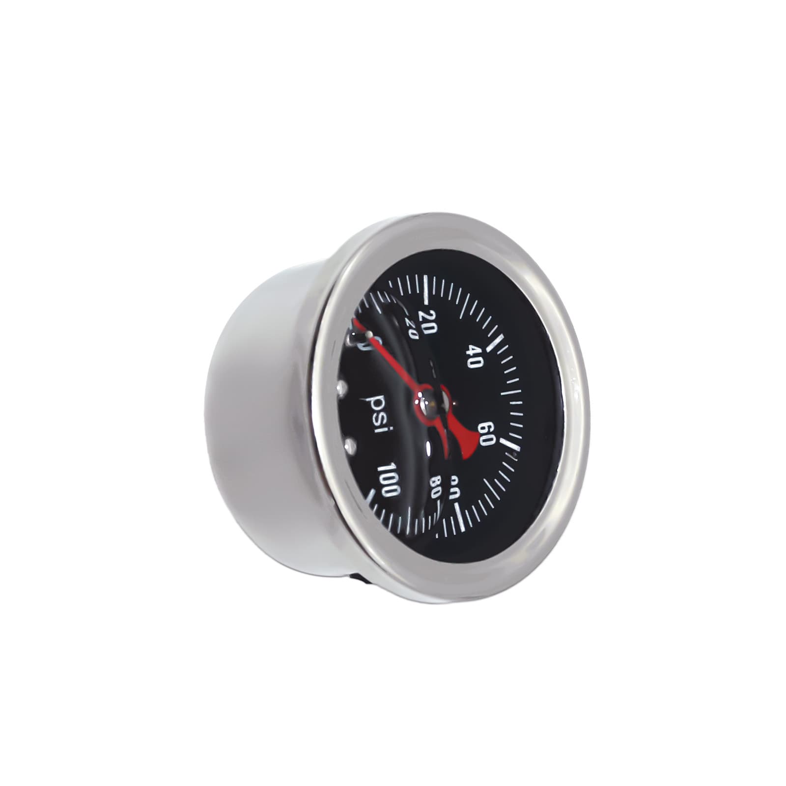 Car Modification Fuel Pressure Shock-Resistant Liquid Pressure Gauge 40mm Analog Liquid Pressure Gauge 0-100PSI