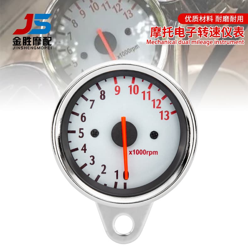New Motorcycle Electronic Tachometer Modification Inductive Motorcycle Gauge Pointer Type Digital Display Retro Gauge