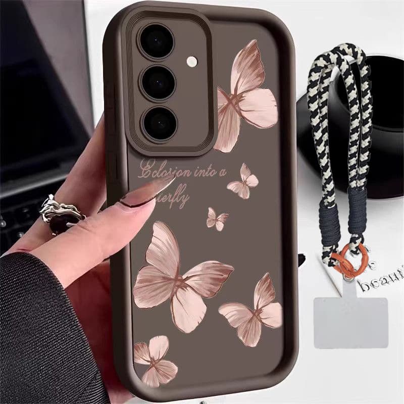Suitable for Samsung A15/A55 Dream Butterfly S24Ultra/S23FE mobile phone case S22 anti-fall A24/A23 hand