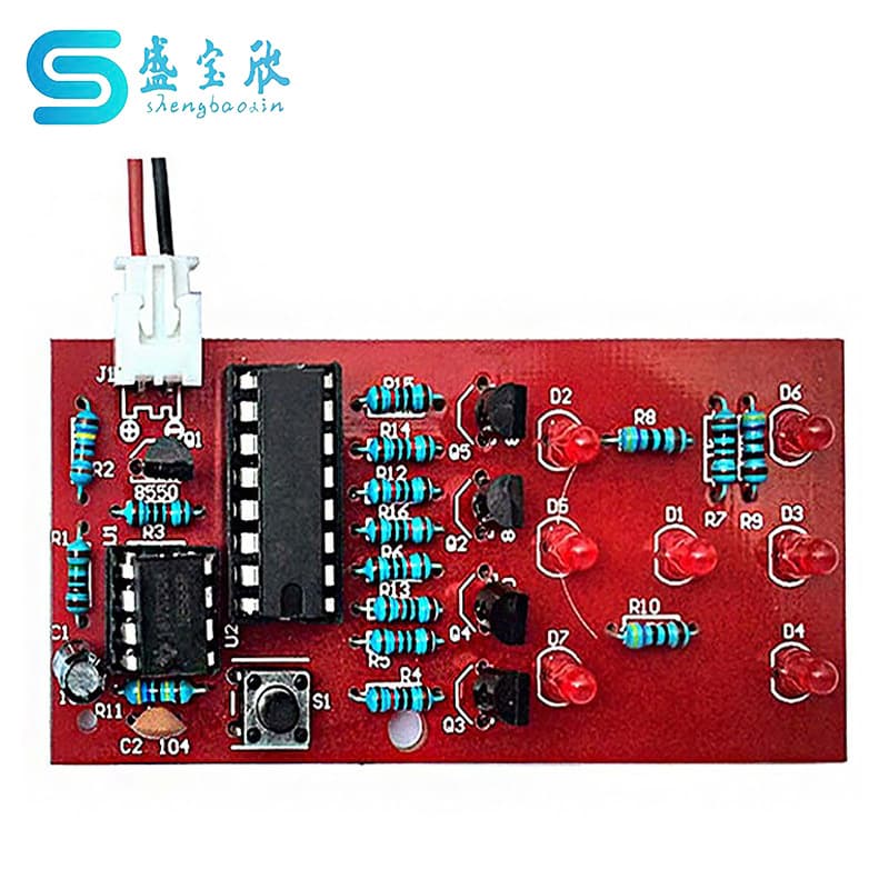 LED Fun Electronic Dice Circuit Board Soldering Practice Kit Experiment Assembly Teaching Product Components DIY