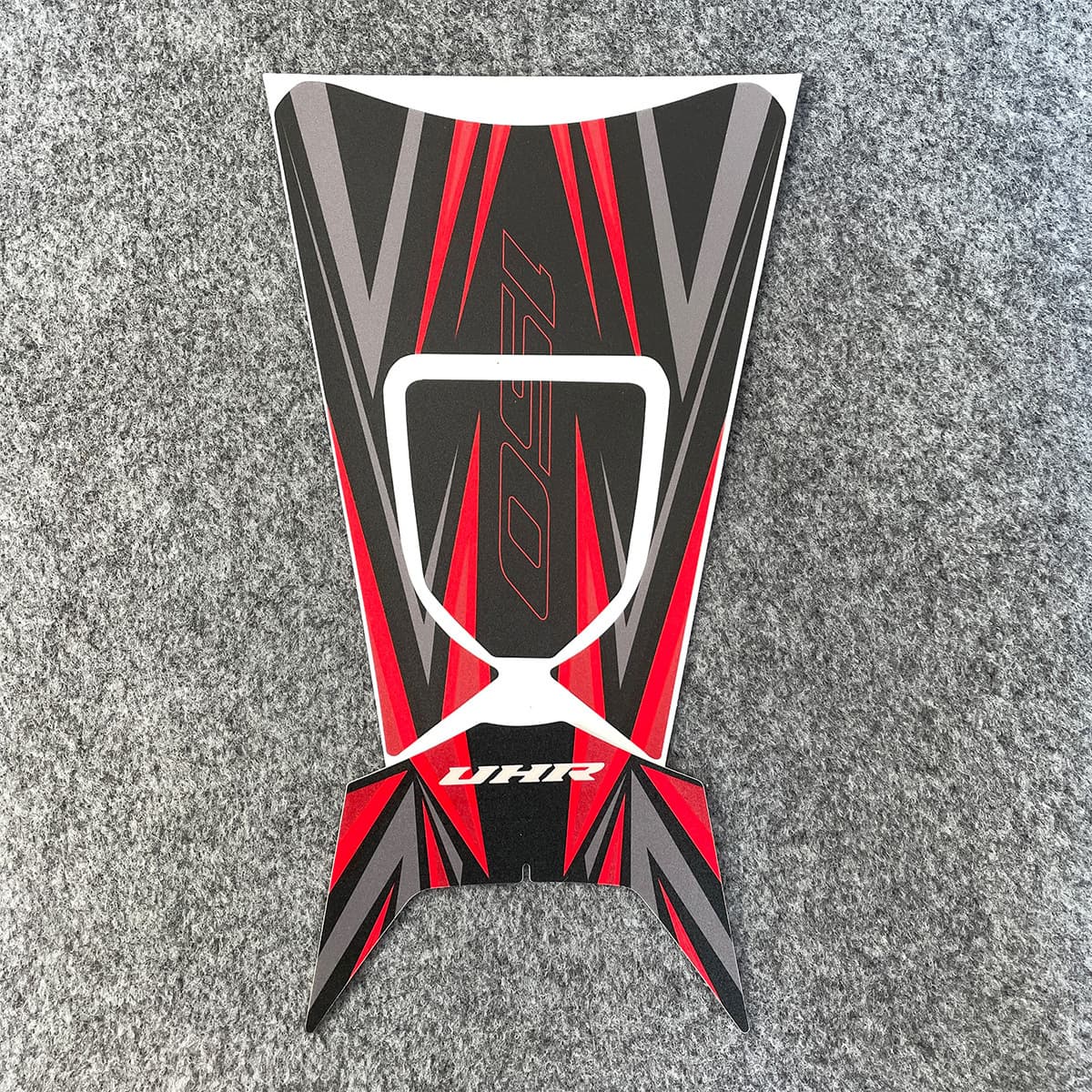 Compatible with Haojue UHR150 New Model Tank Sticker Matte Scratch-Proof Decal Fishbone Modified Graphics Decal Anti-Slip