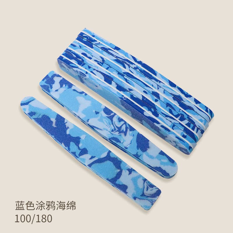 Camo Sponge Nail File Double-Sided Buffing & Shaping EVA Nail File E-commerce Bestseller