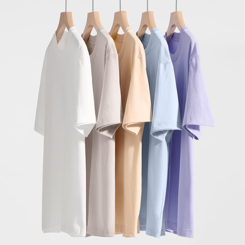 230g pure cotton heavyweight short sleeve men's T-shirt casual American loose fit T-shirt wholesale solid color spring and summer men's clothing