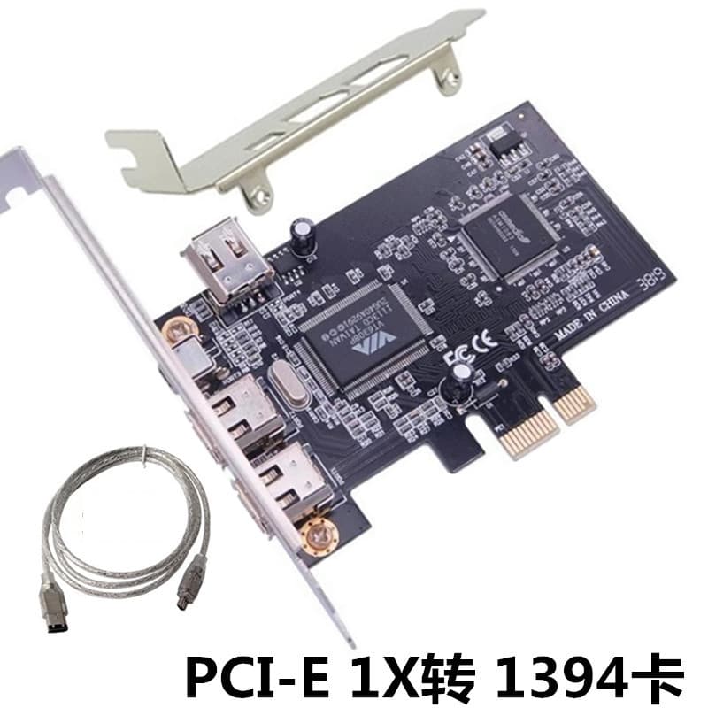 Boxed PCI-E 1x 1394 Card DV High Definition Video Capture Card PCIe 1x 1394 Capture Plug and Play