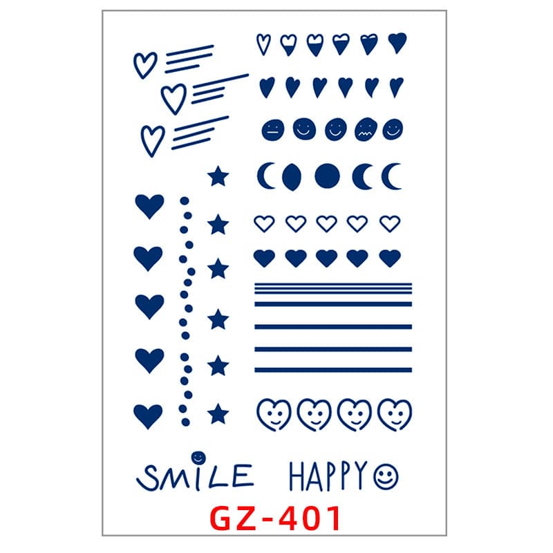 Juice Tattoo Sticker, Herbal Finger Small Pattern Tattoo Sticker, Lasts 15 Days, Five-Point Star Decal, Wholesale Stock Available