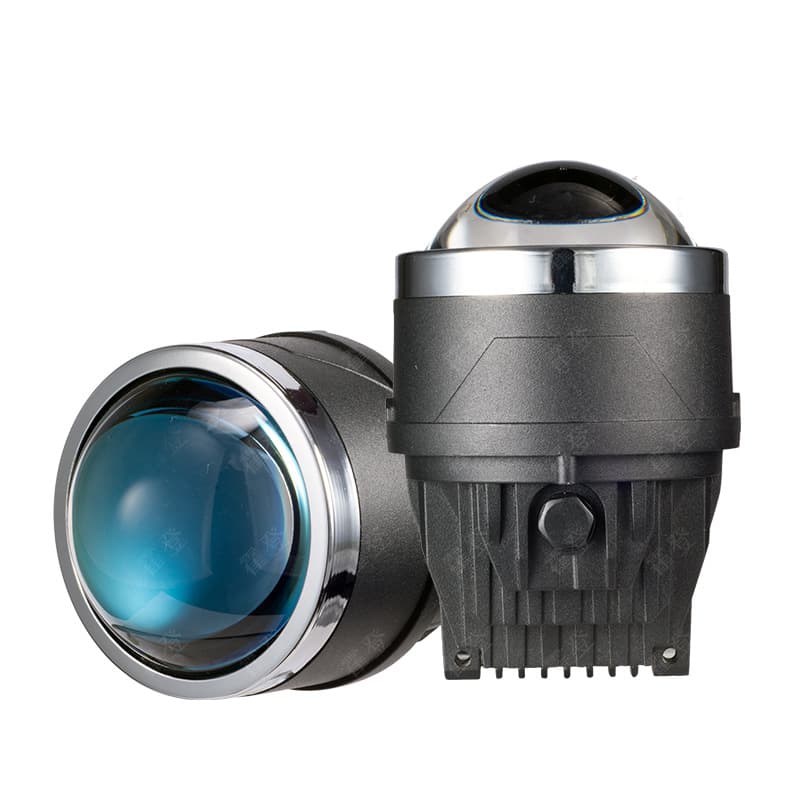 3-inch LED Fog Light, Automotive Three-Color Dual-Lens Fog Light Bulb, High-Power Fish-Eye Near-Far Laser Projection Light