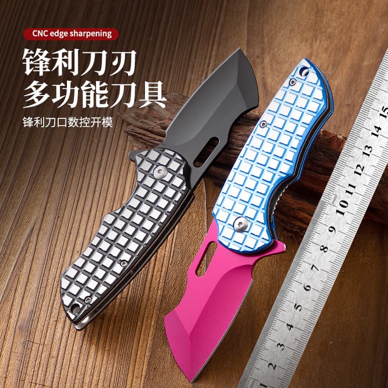 Outdoor Folding Knife, Portable Pocket Knife, Compact Knife for Hiking Camping, High Hardness Camping Folding Knife