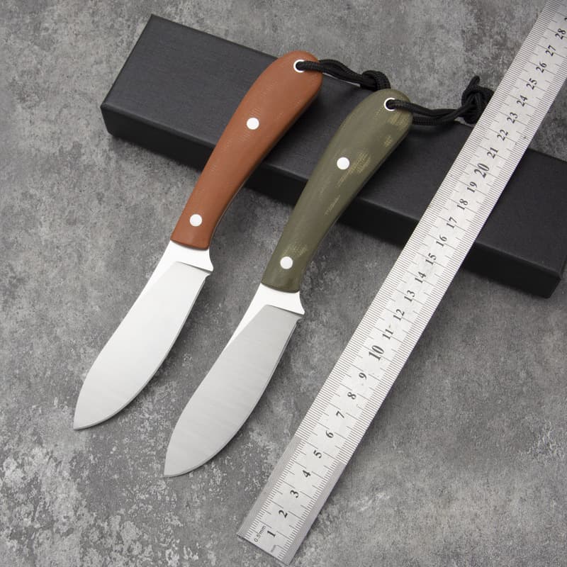 Factory Wholesale Straight Knife Stainless Steel Small Straight Knife Multifunctional Tactical Knife High Hardness Self-Defense Knife Camping Outdoor Straight Knife