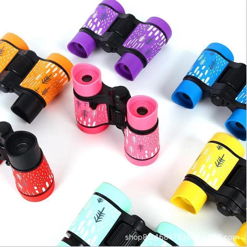 Children's Toy Telescope 4X30 Colorful Printed Rubber, Science Education Brain Development, Kindergarten Prize Elementary School Birthday Gift