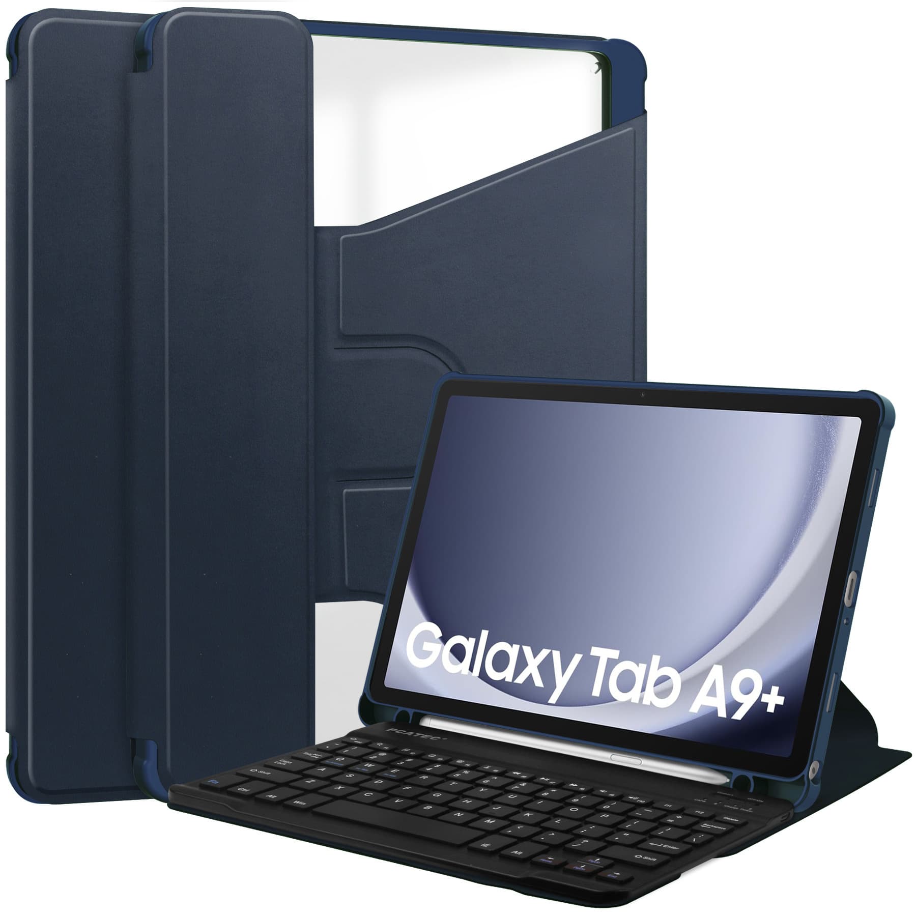 Suitable for 2023 new Samsung tab A9 PLUS tablet protective case 360° rotating keyboard leather case