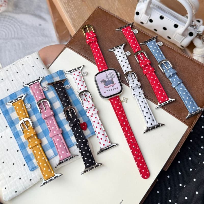Polka dot love pendant is suitable for S10/S11 Apple watch applewatch876SE strap iwatch9