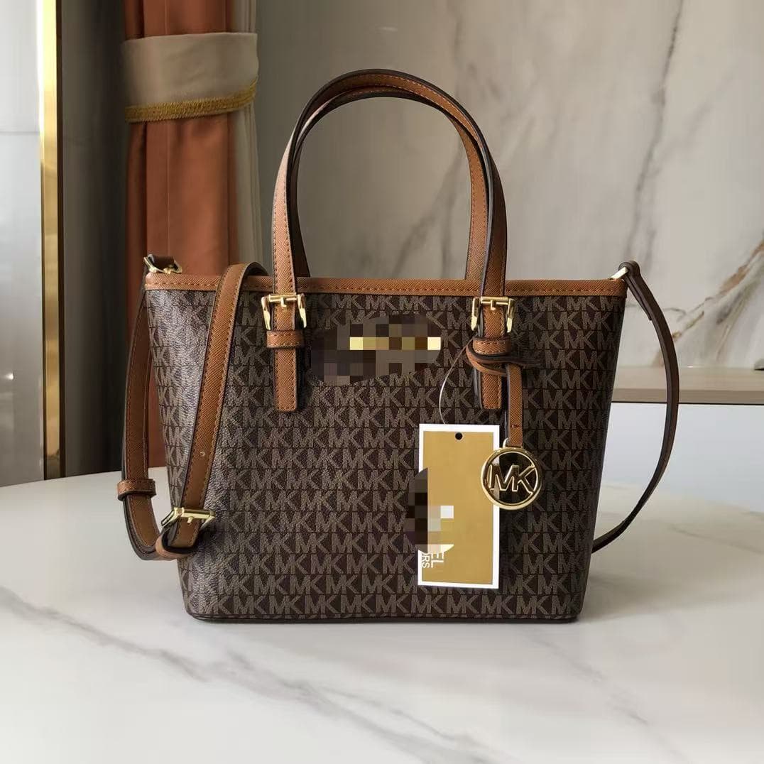 2024 MK Women's New Style Small Basket Shoulder Handbag Crossbody Monogram Tote