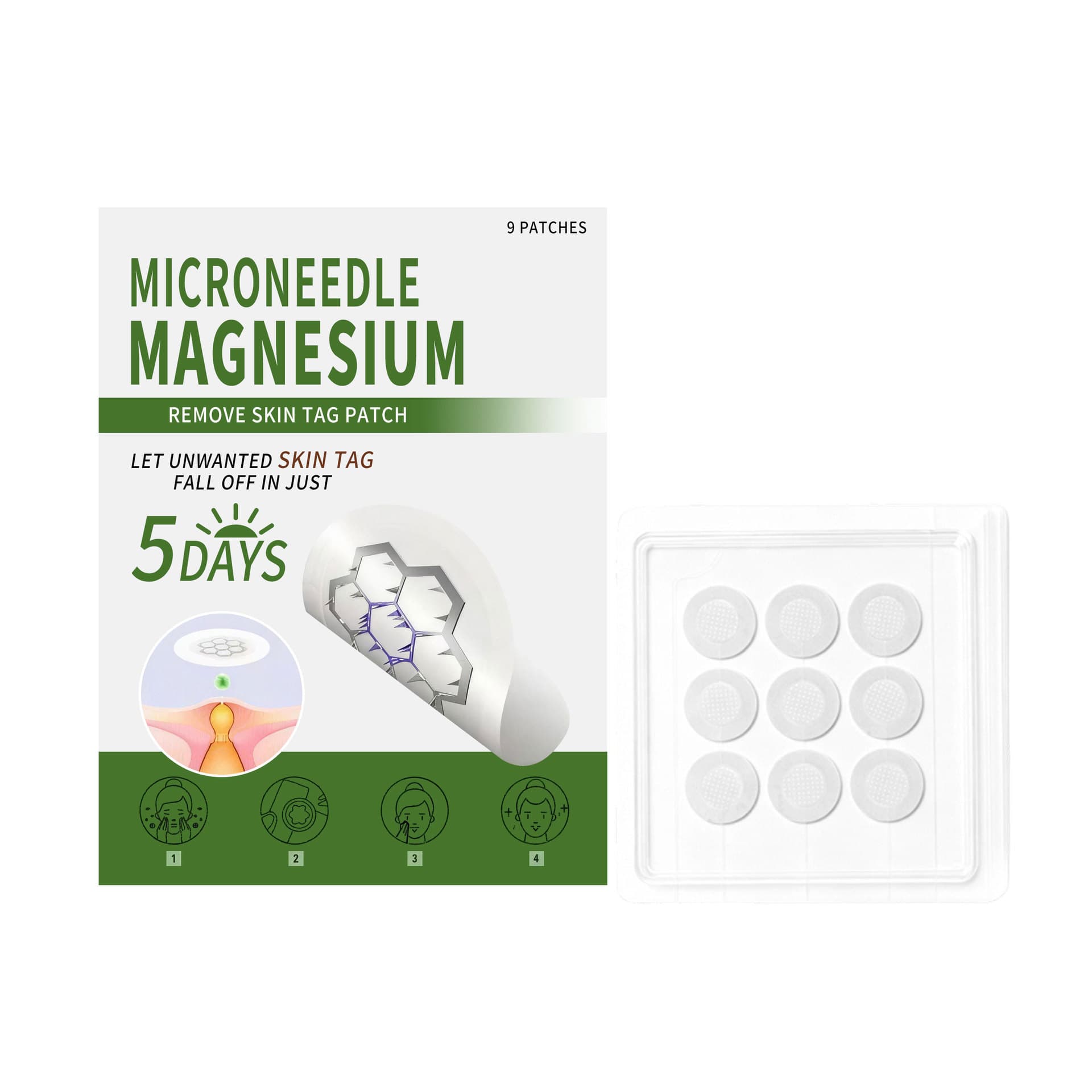Skin Care Magnesium Patch Soft and Gentle Skin Hydrating Refreshing Non-Sticky Daily Body Comfort Care