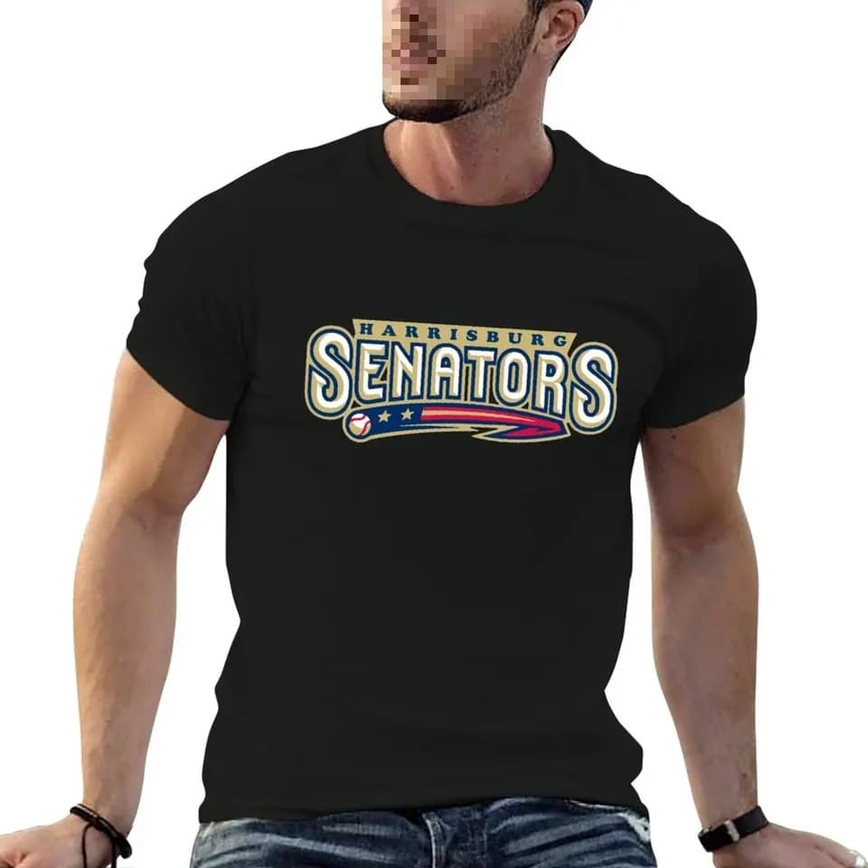 Cross-border European and American Trendy T-Shirt for Men Senator Casual T-Shirt Men's Short Sleeve T-Shirt