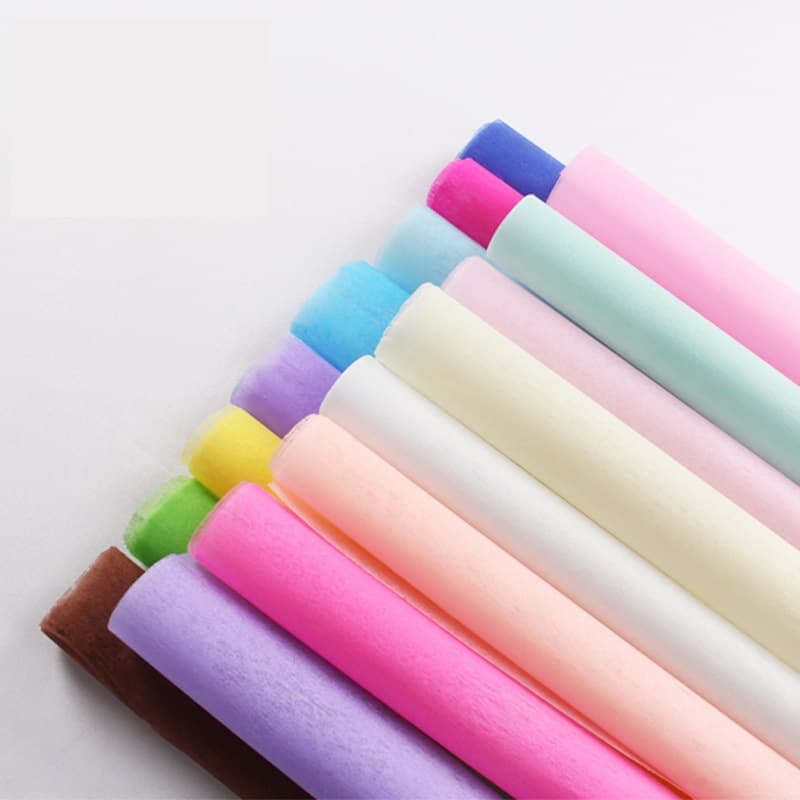 Cross-Border Christmas Tissue Paper Flower Wrapping Paper Non-Woven Fabric DIY Cotton Paper Handmade Bouquet Lining Floral Supplies Wholesale
