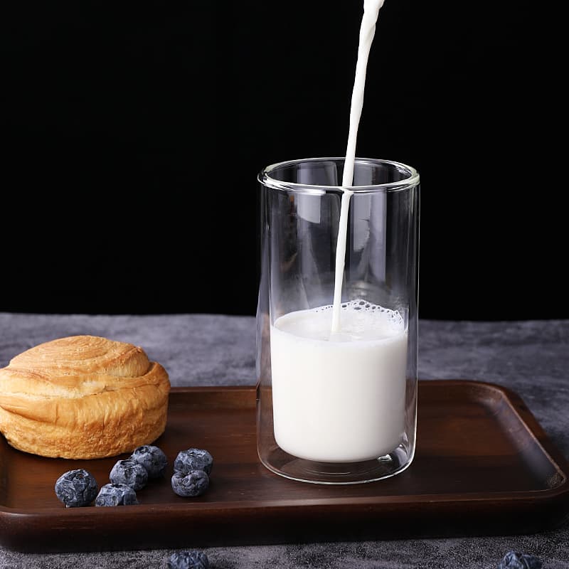 Double-layer Glass Cup Thickened Heat-insulated Transparent Tea Cup Household Personalized Juice Cup Water Cup Milk Cup Manufacturer