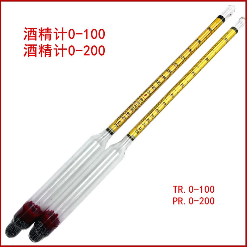 Alcohol meter manufacturer American liquor alcohol precision 0-200 alcohol measuring instrument alcohol measuring device alcohol meter 100