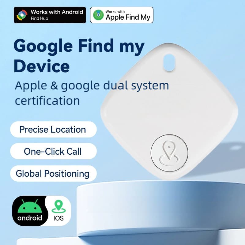 Factory direct Google Find My Device compatible iTag tracker for Android, pet and item anti-loss locator