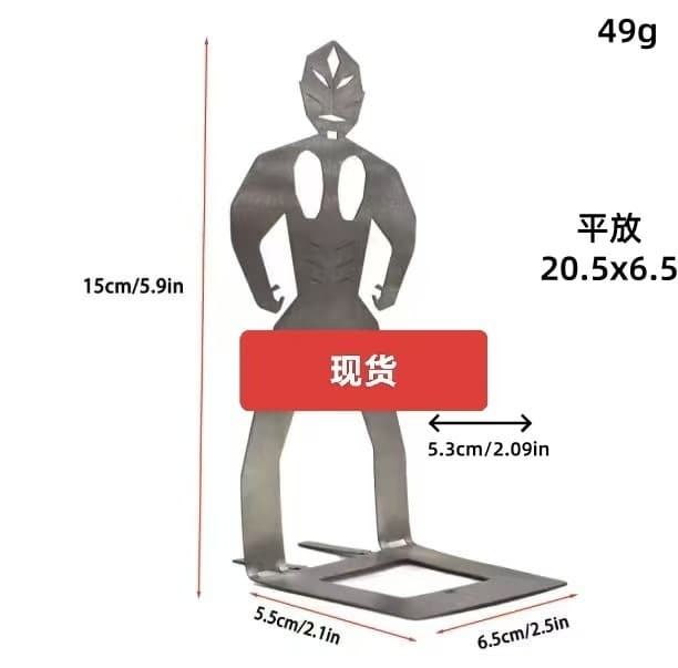 Cross-Border Bestseller Stainless Steel BBQ Sausage Holder Outdoor Human-Shaped Sausage Rack
