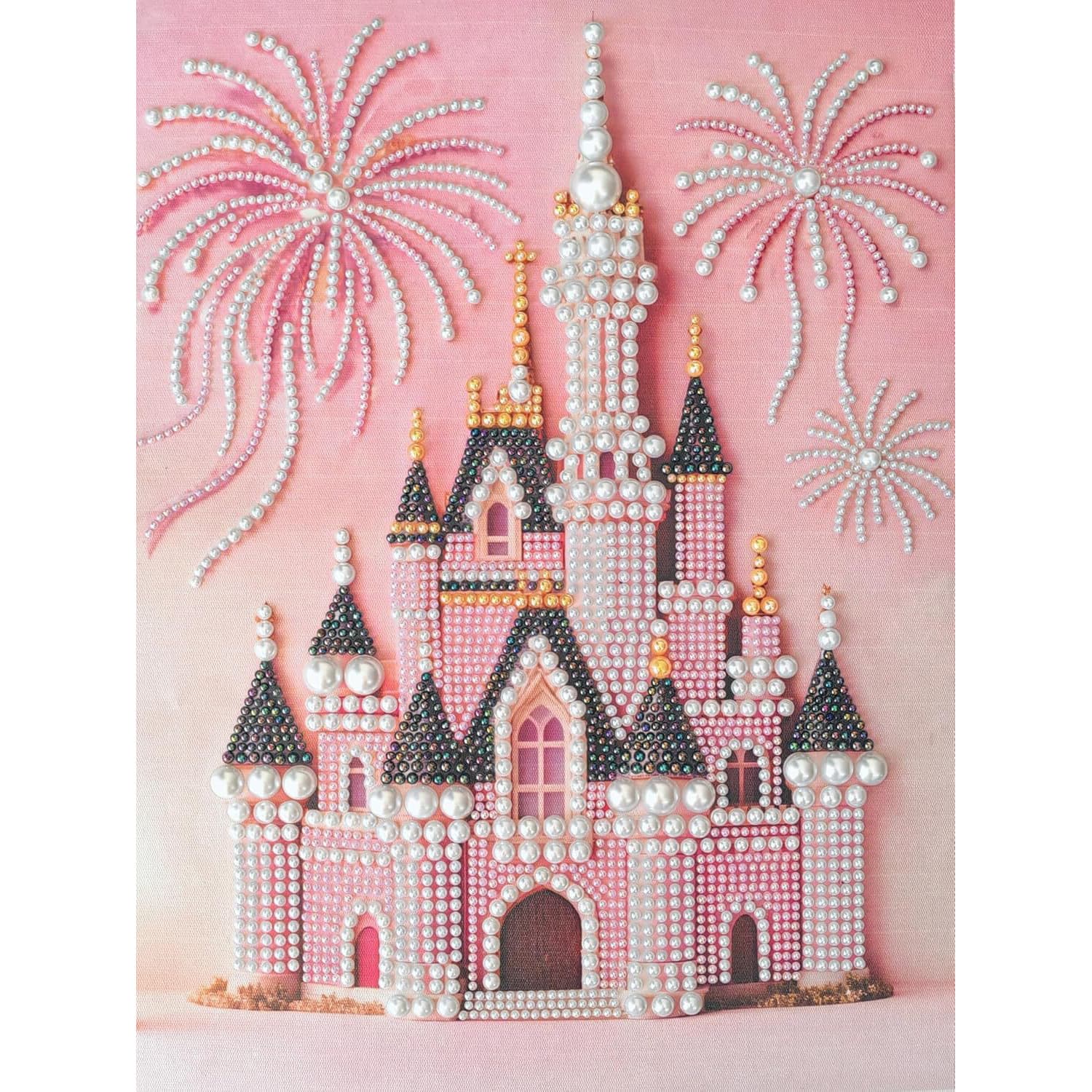 Cross-border DIY 3D Pearl Painting Kit for Home Wall Decoration Castle