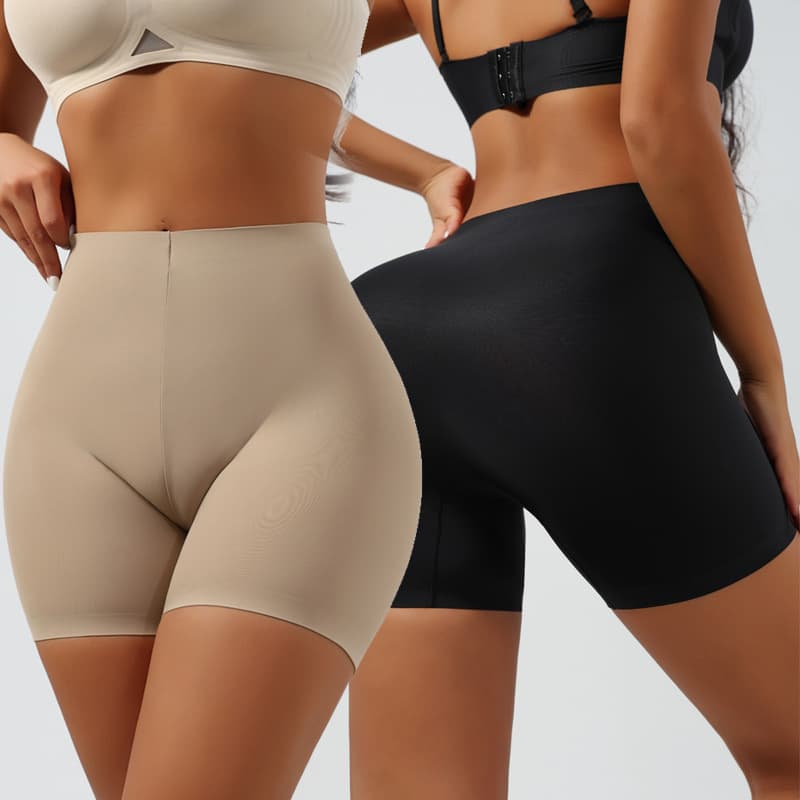 Cross-Body Tummy Control Panty, Mid-Waist Butt Lift, Seamless Shaping Underwear, Waist Cinching Tummy Control Shorts