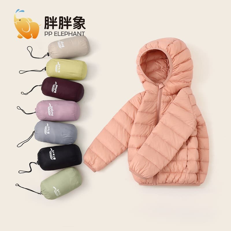Winter Men's, Women's, and Children's Light Down Jacket, Kids' Hooded Thick Warm Coat Wholesale