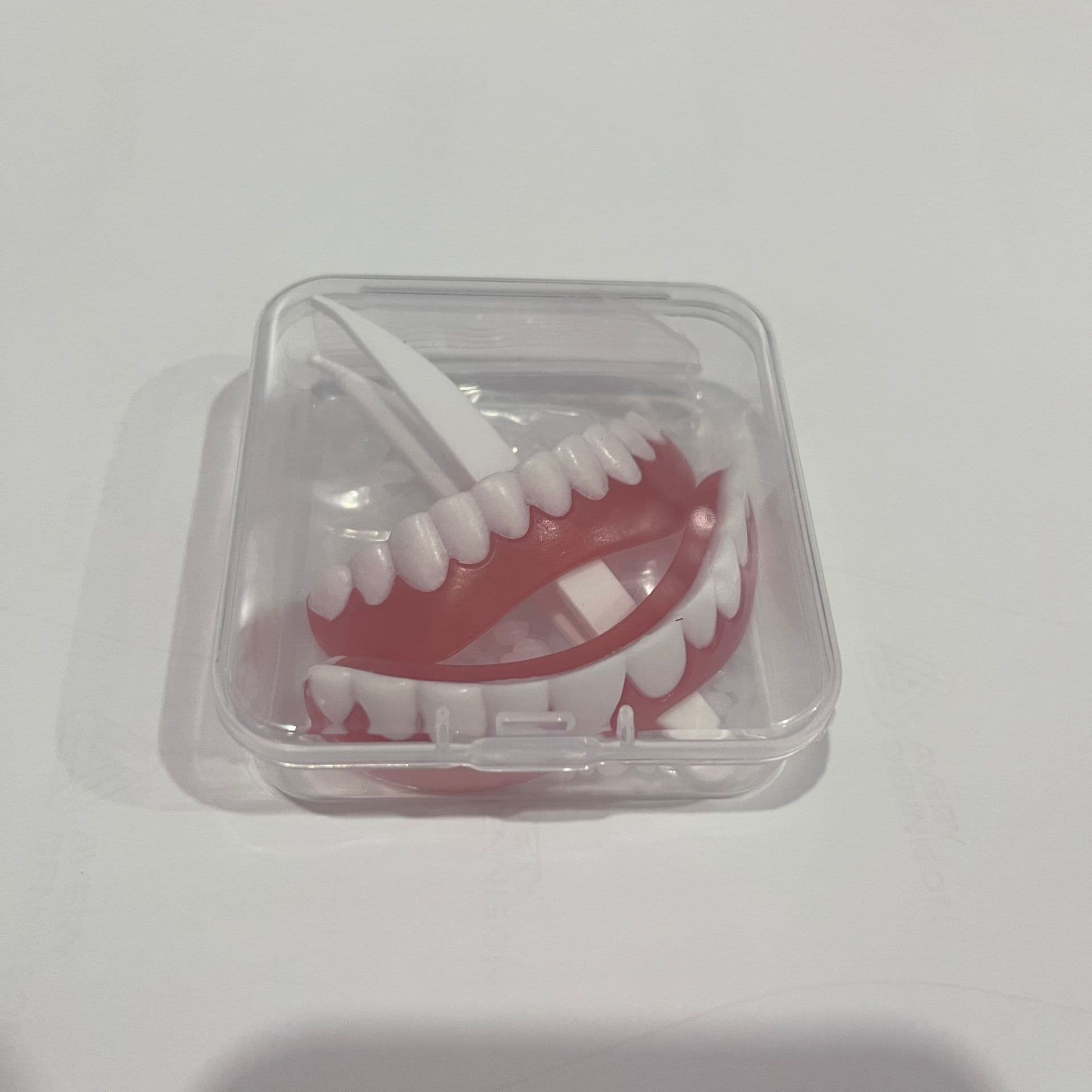 Cross-Border Service | Upper and Lower TPR Simulation Teeth Dental Braces Whitening Strips Smile Fake Teeth Temporary Braces
