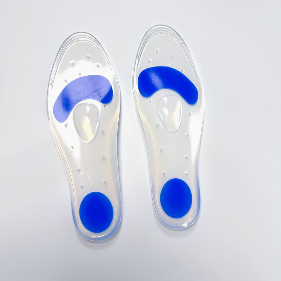 Liquid Silicone Arch Support Insole, Sports Shock-Absorbing Breathable Full Pad, Thickened Height Increase Massage Medical Anti-Pain Insole