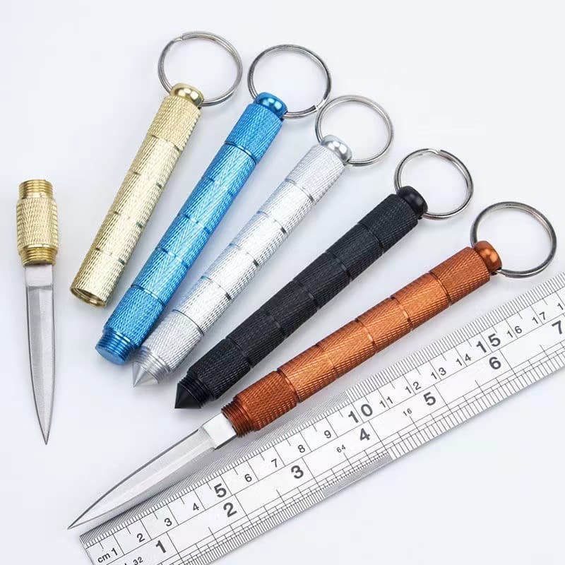 Outdoor Portable Multi-Function Stainless Steel Aluminum Alloy Handle Box Opener Window Breaker Self-Defense Knife