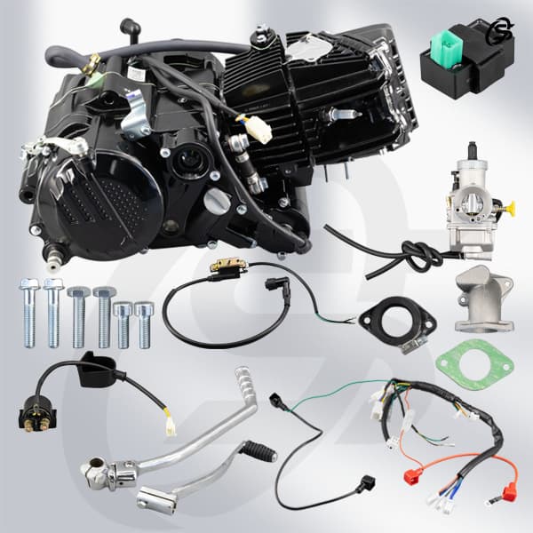 Motorcycle Parts Accessories Repair Parts Engine 190CC Black Zongshen Engine Kit Electric Start
