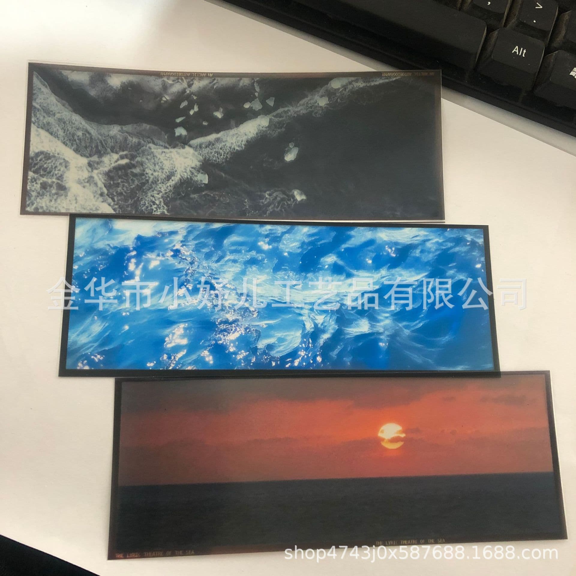 Sea Memoir Bookmark Translucent Ocean Theme Creative High-Quality Bookmark Gift for Friends PVC Transparent