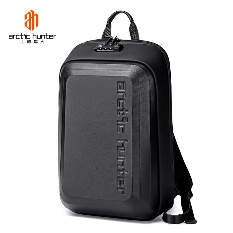 Custom Hard Shell EVA Backpack Motorcycle Style College Student Bookbag 15.6 Inch Laptop Backpack Business Large Capacity