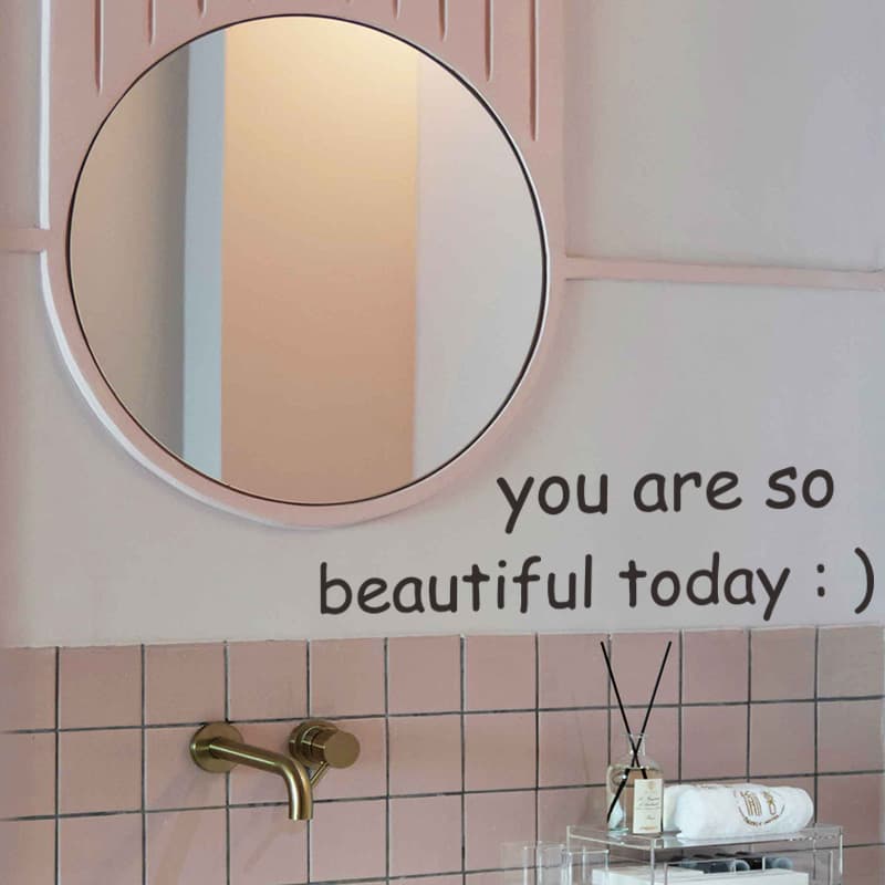 FX-A111 English You Are So Beautiful Today Bedroom Wall Decorative Sticker