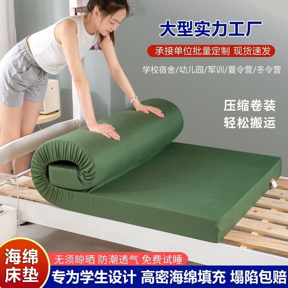 High-Density Foam Mattress Thick Single/Double Student Dorm, Kang Tatami, Military Foam Pad