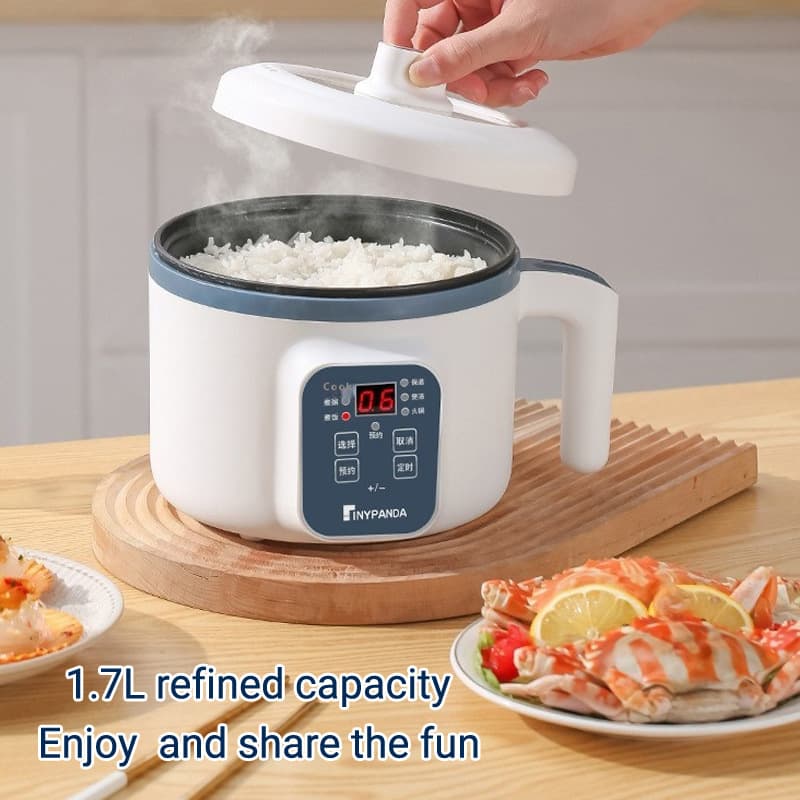 Cross-border EU/UK/US Multi-functional Non-stick Electric Hot Pot Mini Electric Stir-fry Pot Wax Melting Pot Electric Cooking Pot for Export