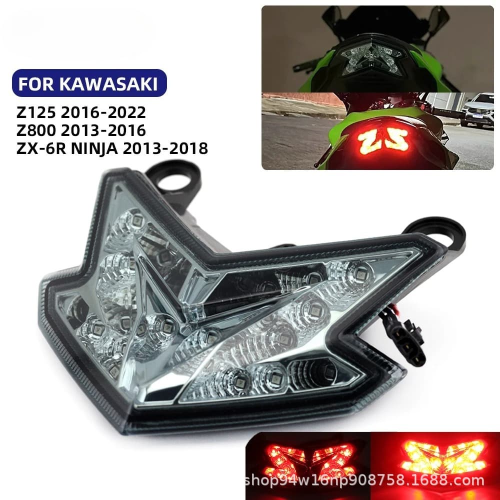 Kawasaki tail light Z800 13-14 model z125 LED rear tail light comes with turn signal brake light