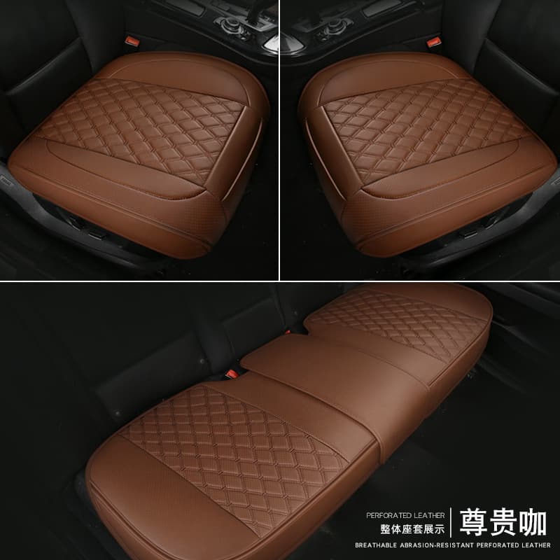 Source Factory Wholesale Car Seat Cushions, High-End, Universal for All Seasons, High-End, Breathable, Single-Piece, Simple Installation, Three-Piece Set
