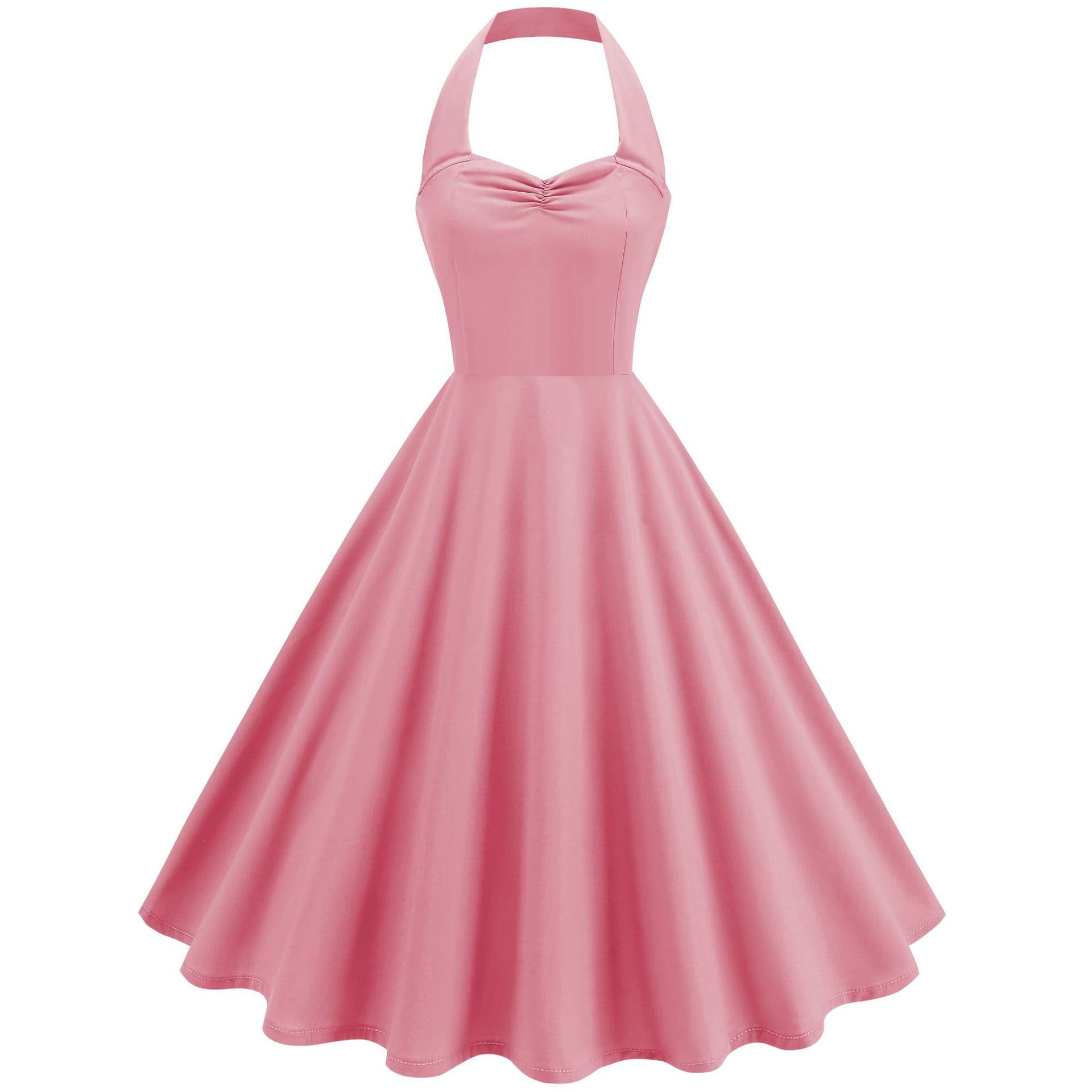 Cross-border Women's European and American Dress Sexy Halter Neck Dress Graduation Season Sister Dress Little Formal Dress In Stock