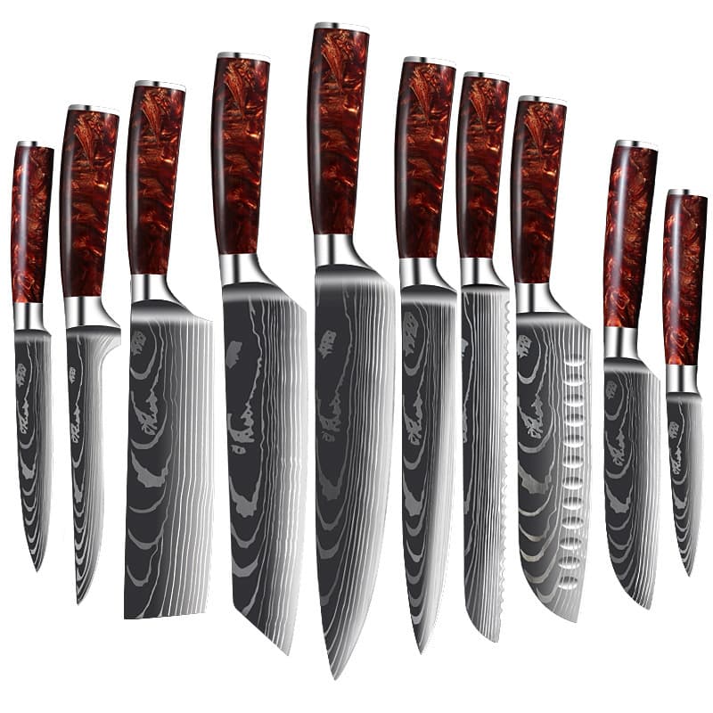 8-inch Chef Knife Kitchen Knife Set Bread Knife Santoku Knife Stainless Steel Peeling Knife Fruit Knife