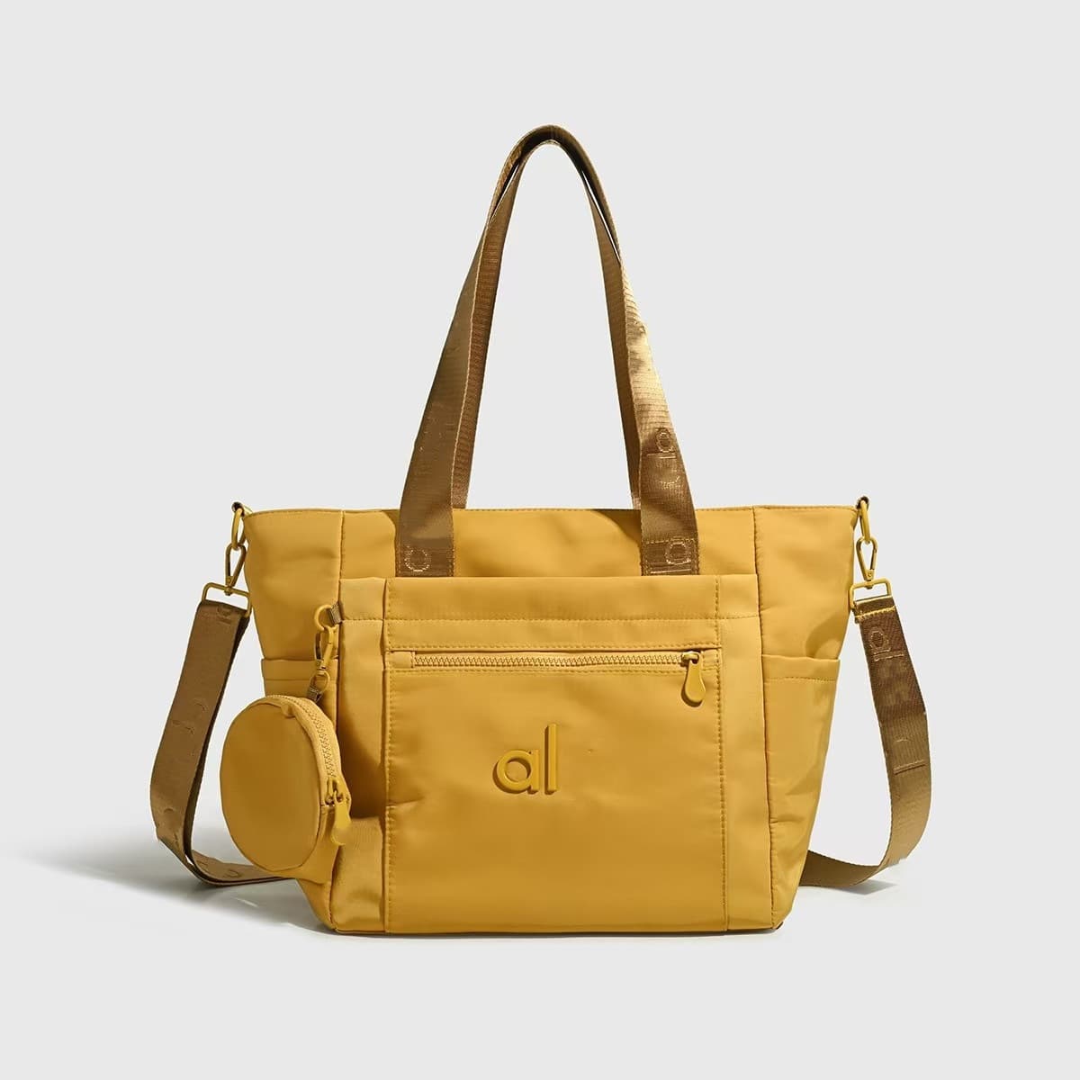 New Cross-Border Simple Yoga Fitness Women's Bag, Fashionable Single-Shoulder Travel Bag, Solid Color Casual Handbag and Crossbody Bag for Women