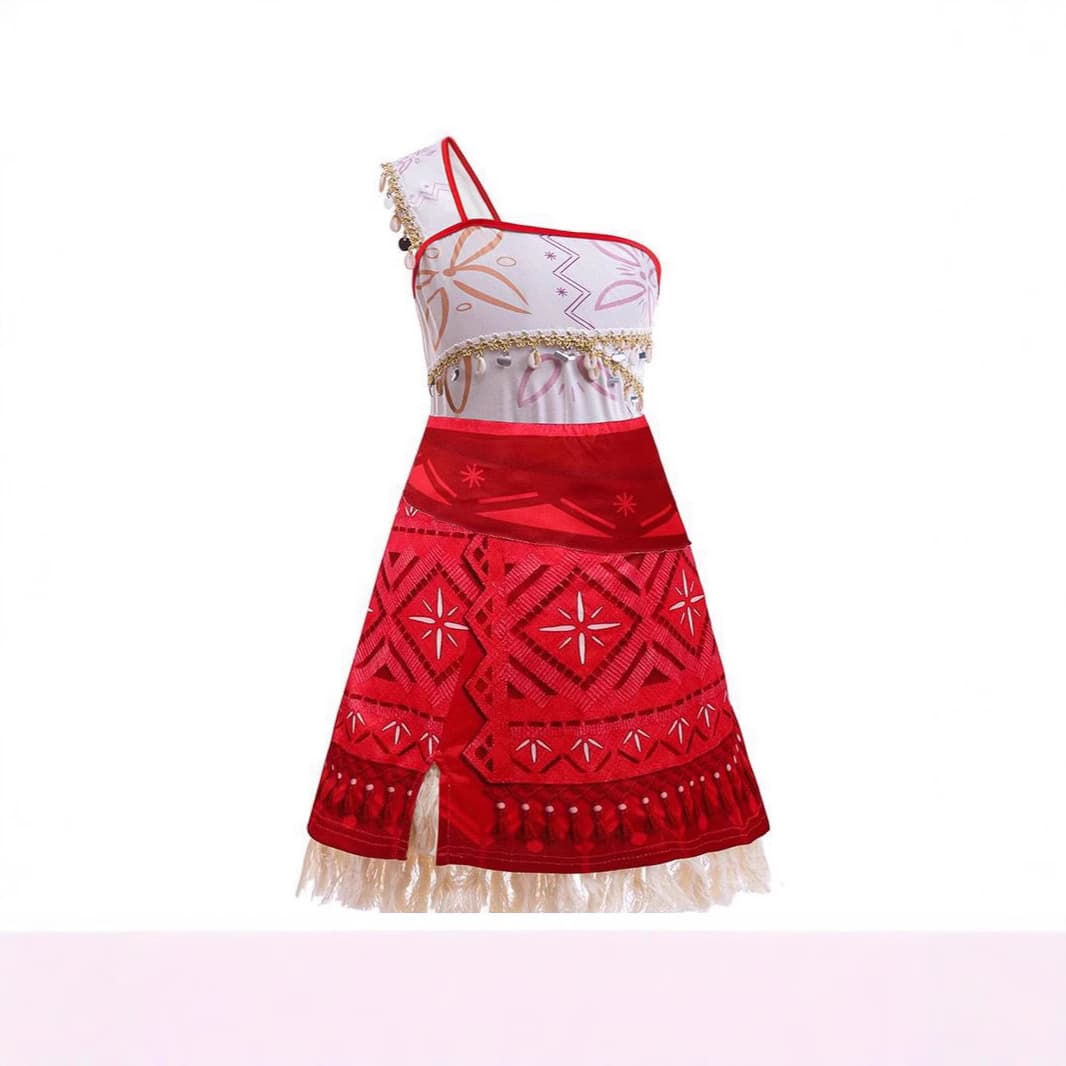 Wholesale new Moana 2 Moana cosplay Maui oblique shoulder dress girls festival costumes