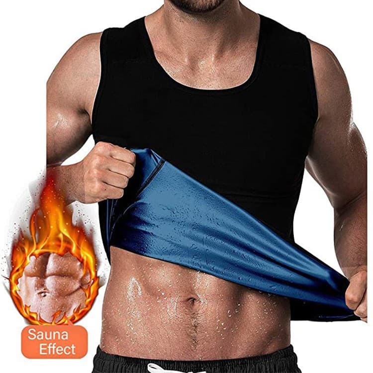 Sweat Vest for Weight Loss, Fat Burning, Waist Trimming, Fitness Compression Sleeveless Vest, Strong Sweat-Wicking Men's Vest, Amazon