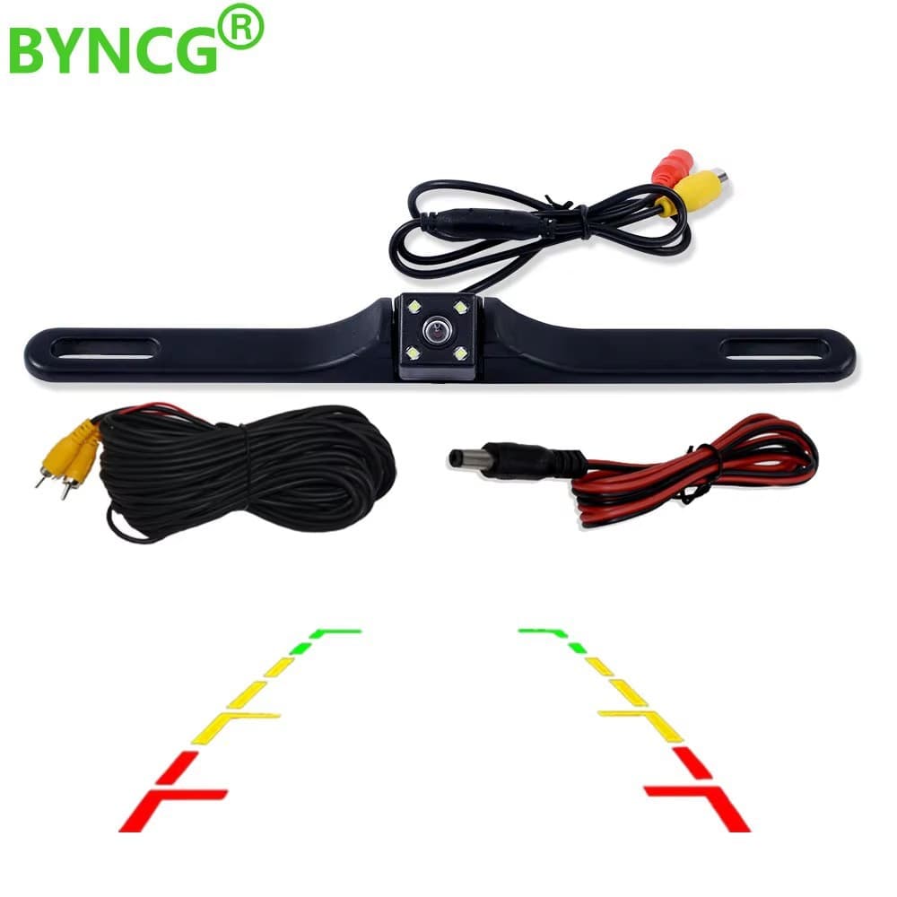 Hot Selling Cross-Border License Plate Camera HD Night Vision Rear View Camera Wide Angle IP68K Waterproof Reverse Camera