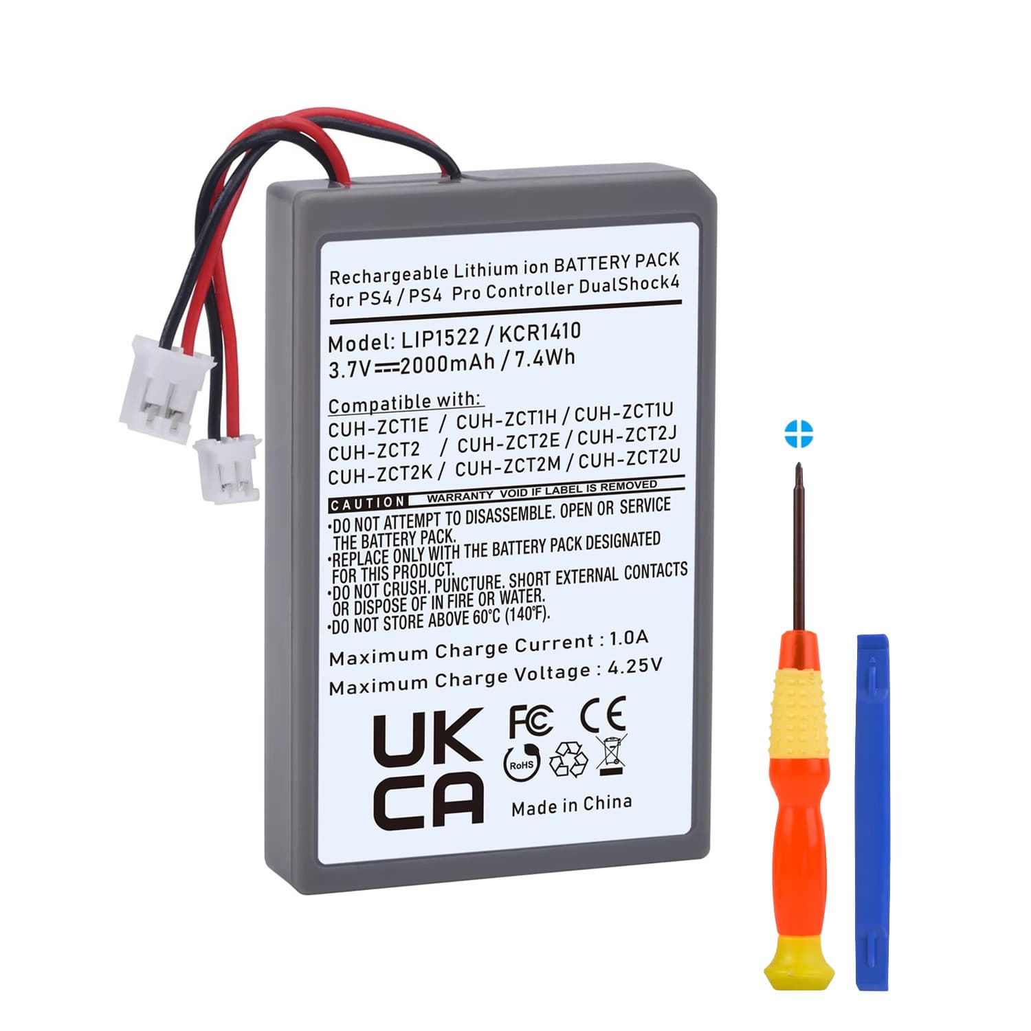 PS4 Battery Compatible with Sony Wireless Game Controller Dualshock 4 V1