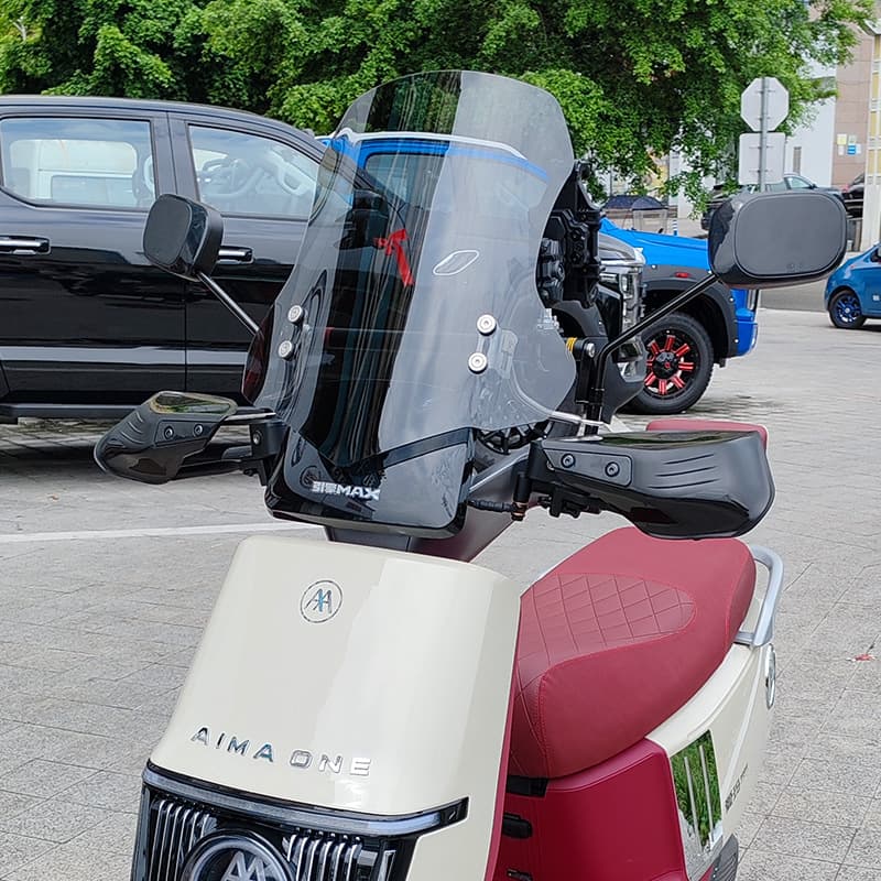 Universal Windshield for Aima Electric Scooter, Modified Front Windshield Rain Guard for E-bike, Motorcycle Accessories