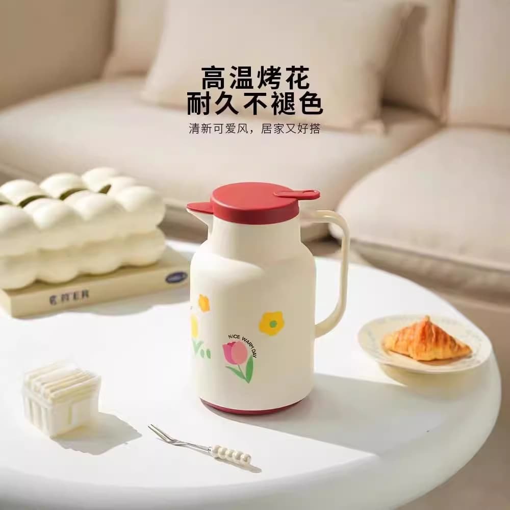 Household thermos kettle large capacity thermos kettle kettle dormitory thermos coffee pot glass liner thermos kettle