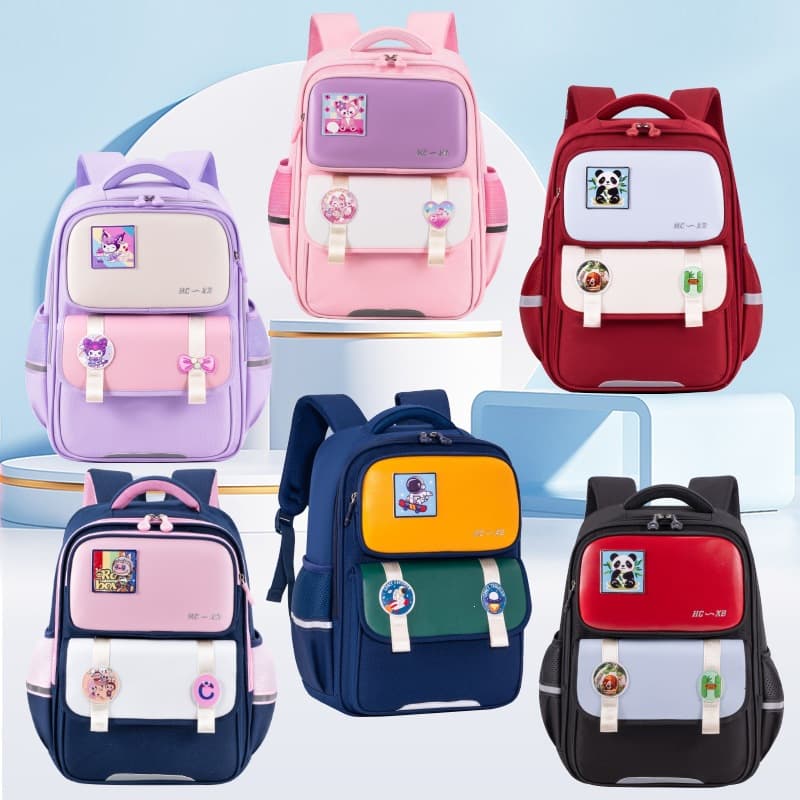 2026 New Cross-border School Bag for Primary School Students Grades 1-3-6, Lightweight Children's Backpack for Boys and Girls