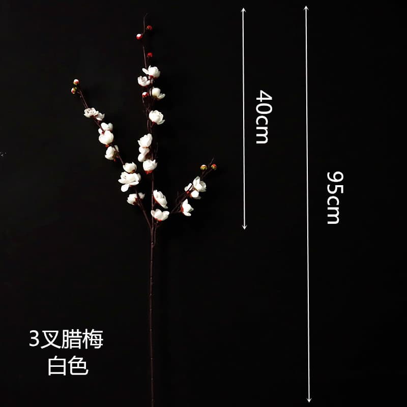 Artificial Plum Blossom Chinese Style Branches Small and Long Branches for Wedding Scene Decoration